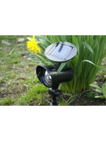 Záhradný LED Solárny reflektor Garth s 3 LED diódami