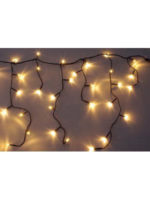NEXOS diLED svetelný dážď 180 LED, teplá biela + napájanie