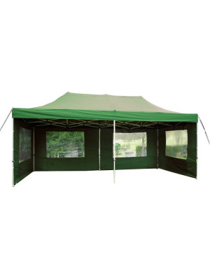 Záhradný párty stan 3 x 6 PROFI - nožnicový - zelený