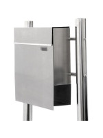 Oceľová poštová schránka so stojanom