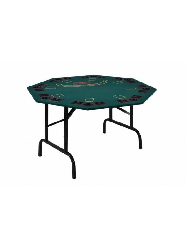 Skladací pokerový stôl pre 8 osôb s držiakmi na nápoje