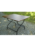 Weekend drevený skladací stôl