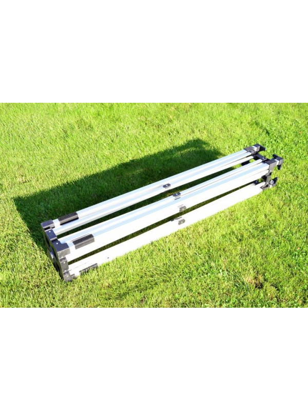 Záhradný párty stan nožnicový PROFI 3 x 3 m biely + 2 bočné steny