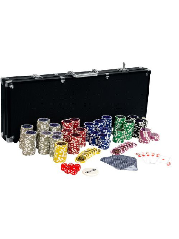 Pokerový set, 500 žetónov Ultimate black