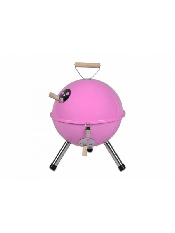 Záhradný vonkajší Mini BBQ gril ružový