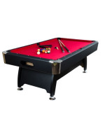 GamesPlanet® biliardový stôl PREMIUM, červeno/čierny,8 ft