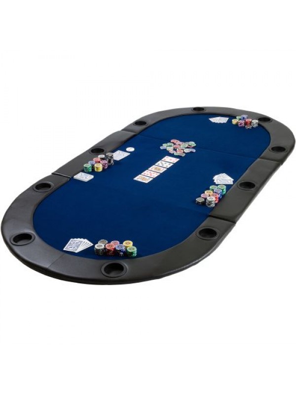 Poker podložka skladacia modrá