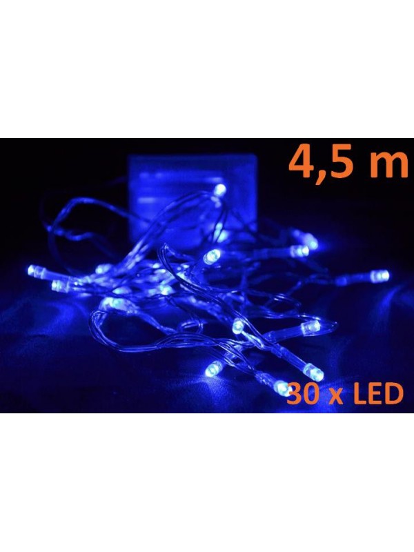 GARTH Vianočná reťaz 3 m, 30  LED diód, modrá