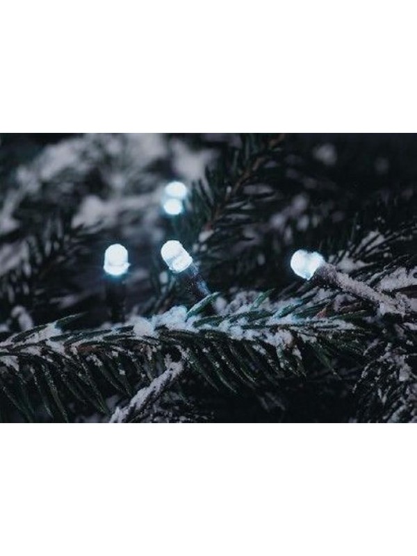 NEXOS Vianočná reťaz 30 m, 300 LED, studená biela