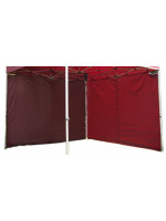 Sada 2 bočných stien pre PROFI záhradný stan 3 x 3 m - vínová