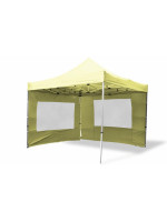 Záhradný párty stan nožnicový PROFI 3x3 m béžová + 2 bočné steny