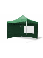 Záhradný párty stan nožnicový PROFI 3x3 m zelený + 4 bočné steny