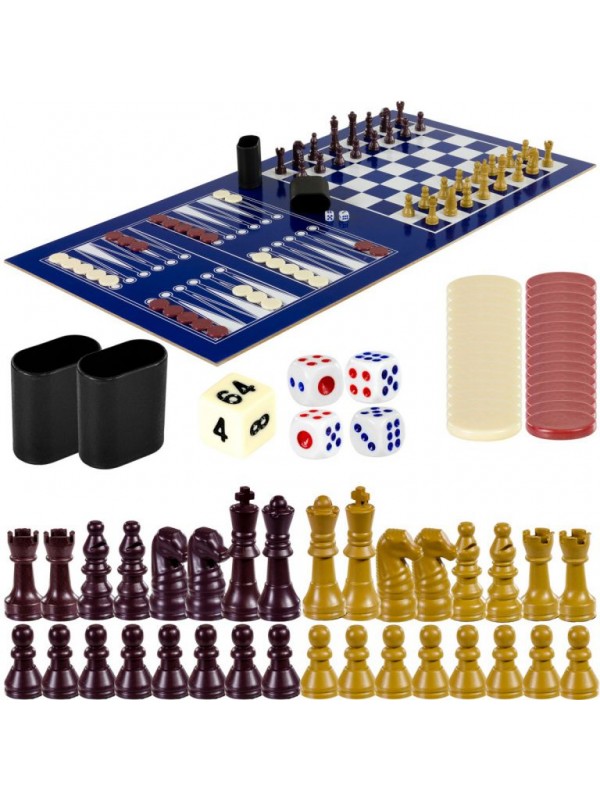 Multifunkčný herný stôl 15 v 1 - hnedý