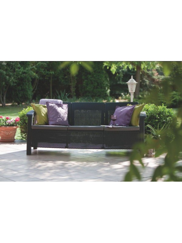 CORFU LOVE SEAT MAX antracit