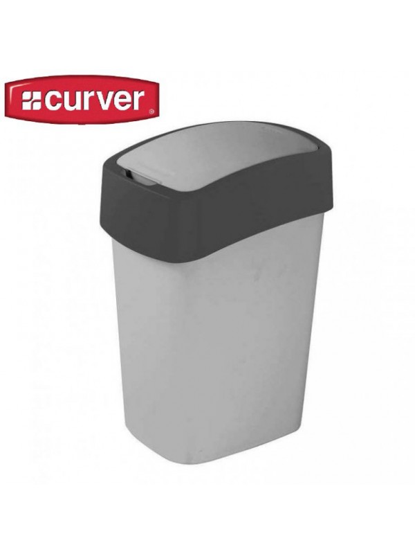 Odpadkový koš FLIPBIN 9 l - šedý CURVER