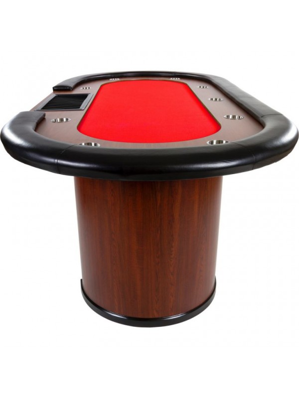 XXL pokerový stôl Royal Flush, 213 x 106 x 75 cm, červená