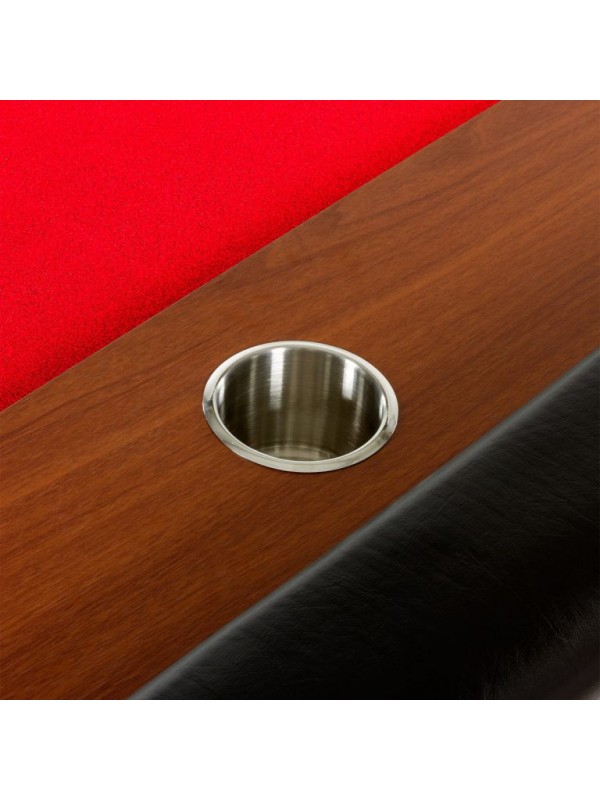 XXL pokerový stôl Royal Flush, 213 x 106 x 75 cm, červená