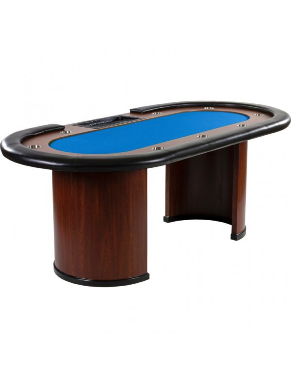 XXL pokerový stôl Royal Flush, 213 x 106 x 75 cm, modrá