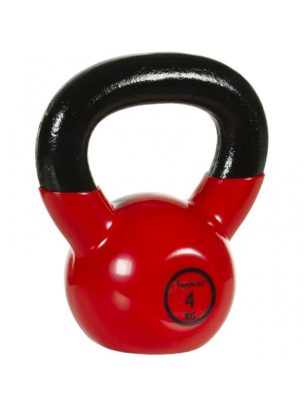 Kettlebell činka 4 kg MOVIT s vinylovým povrchom