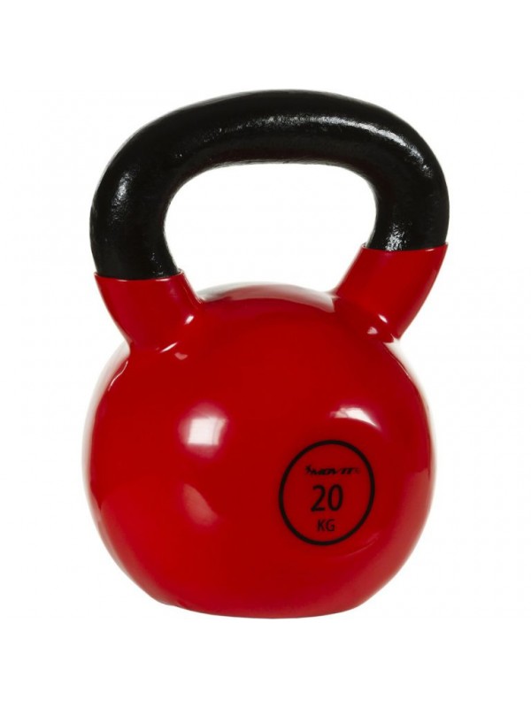 Kettlebell činka 20 kg MOVIT s vinylovým povrchom