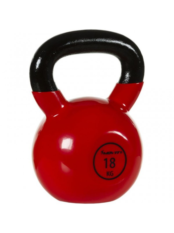 Kettlebell činka 18 kg MOVIT s vinylovým povrchom