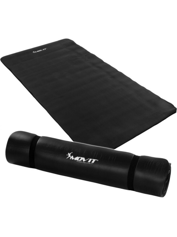 Podložka na jógu MOVIT 190 x 100 x 1,5 cm - čierna