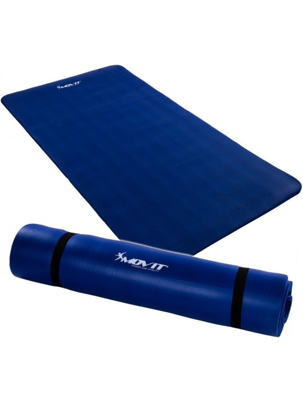 Podložka na jógu MOVIT 190 x 100 x 1,5 cm – kráľovská modrá