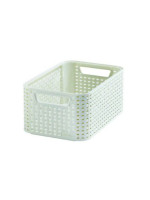 Polyratanový úložný box STYLE - S krémová CURVER