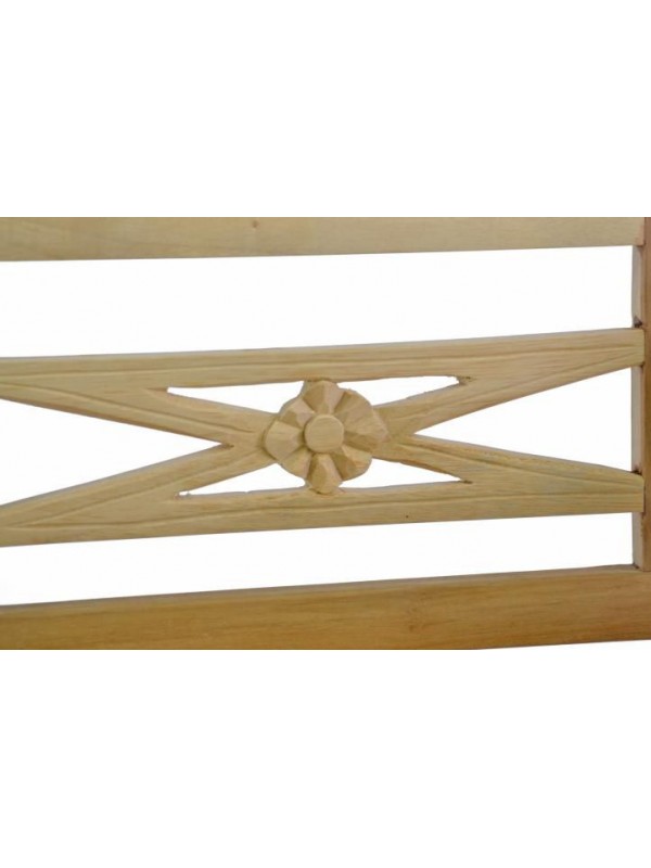 DIVERO drevená 2-miestna lavica pre deti z teakového dreva