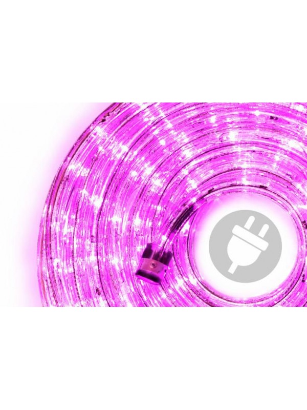 NEXOS LED svetelný kábel 10 m, 240 LED diód, ružový