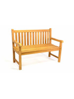 Záhradná lavica DIVERO 2-miestna masívna 120 cm