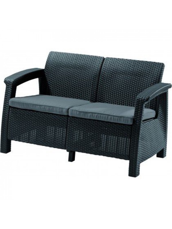 Pohovka COFRU LOVE SEAT - antracit