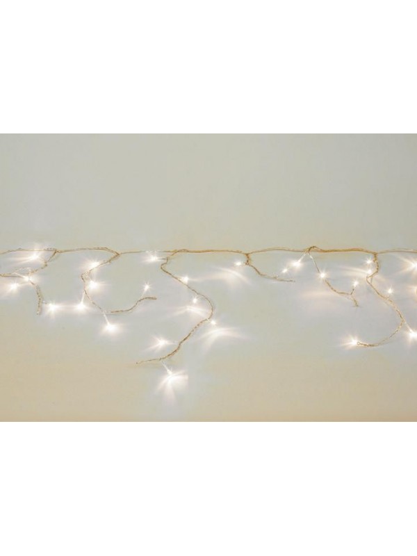 Vianočný svetelný dážď - 5 m, 144 LED, teple biely
