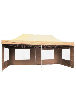 Záhradný párty stan 3 x 6 PROFI - nožnicový - champagne