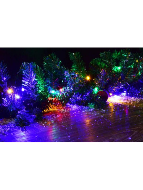 Vianočná reťaz - 9,9 m, 100 LED, 9 blikajúcich funkcií
