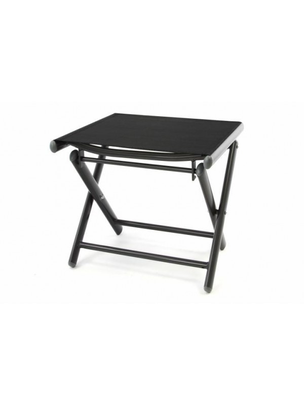 Hliníková záhradná stolička skladacia - čierna