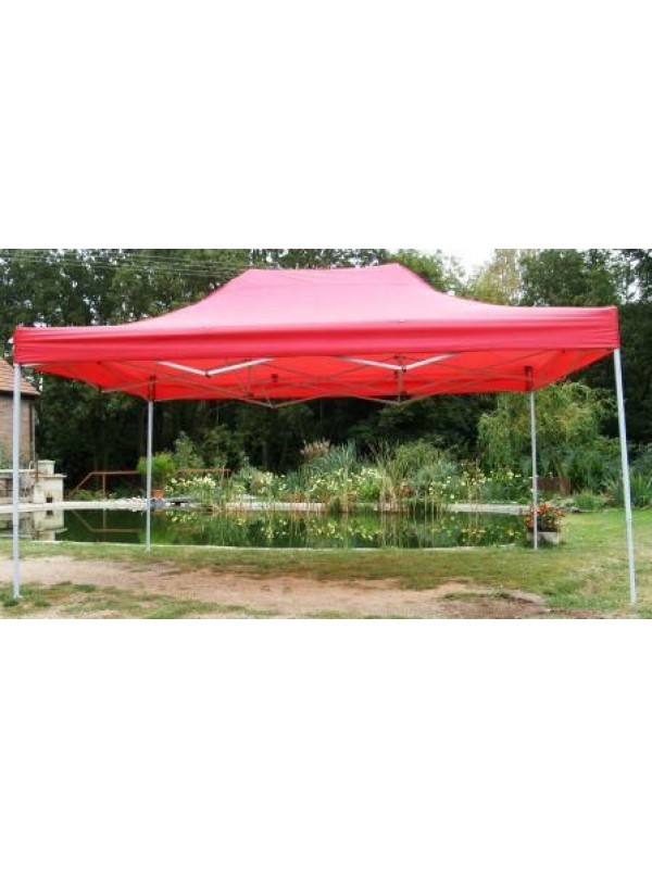 Záhradný párty stan CLASSIC nožnicový - 3 x 4,5 m červený