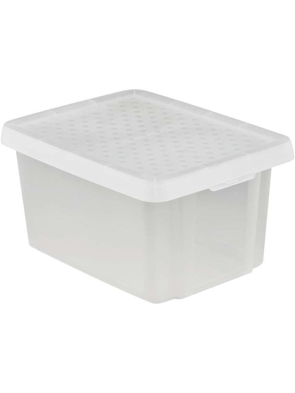 Úložný box s vekom CURVER - transparentný 16 l