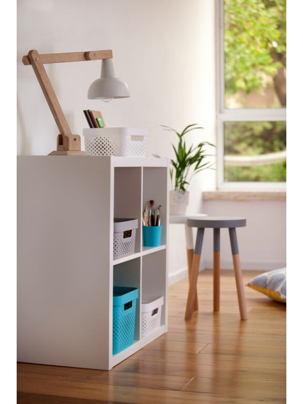 Úložný box s vekom plastový CURVER- biely 17 l