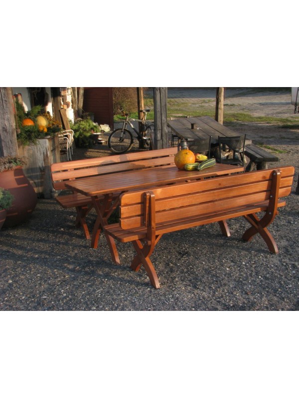 Záhradná drevená lavica STRONG 160 cm