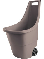 Plastový záhradný vozík EASY GO BREEZE 50 l - hnedý