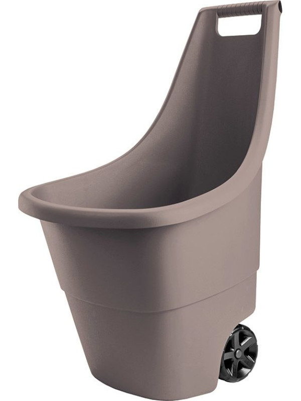 Plastový záhradný vozík EASY GO BREEZE 50 l - hnedý