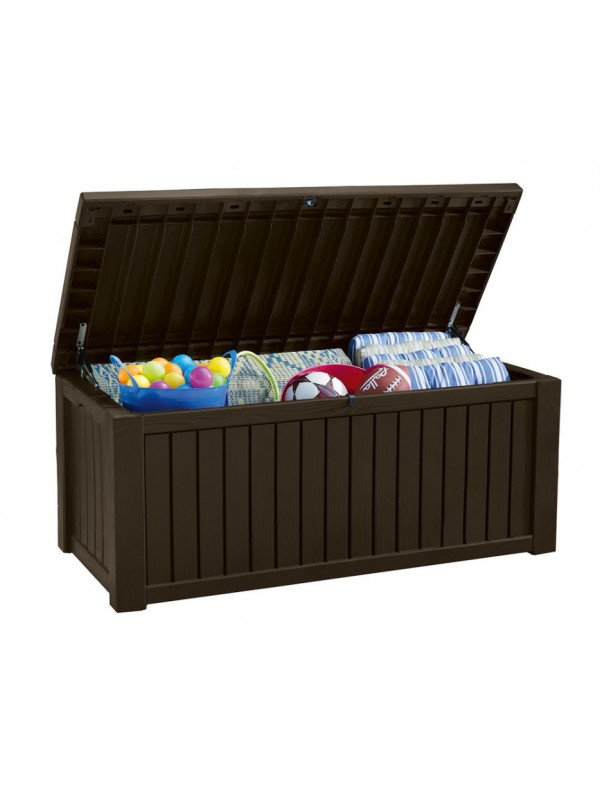 Záhradný úložný box ROCKWOOD 65 x 76 x 155 cm – hnedý