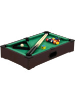 Mini biliard s príslušenstvom 51 x 31 x 10 cm - tmavohnedý