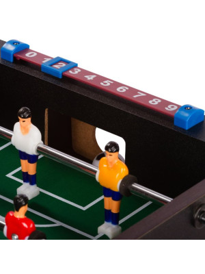 Mini stolný futbal 51 x 31 x 8 cm - čierny
