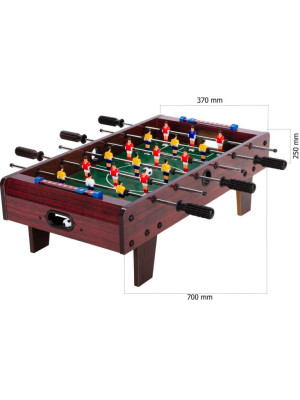 Mini stolný futbal s nožičkami 70 x 37 x 25 cm - tmavý