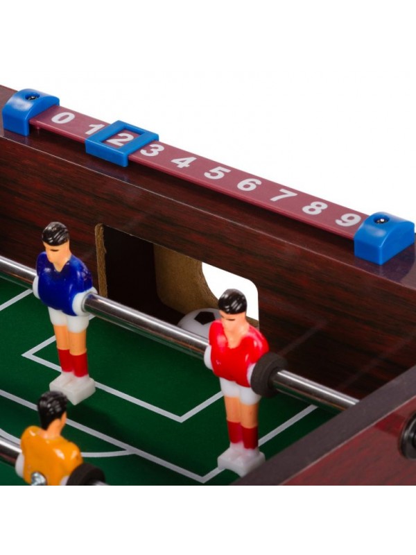 Mini stolný futbal s nožičkami 70 x 37 x 25 cm - tmavý