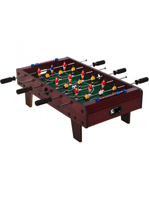 Mini stolný futbal s nožičkami 70 x 37 x 25 cm - tmavý