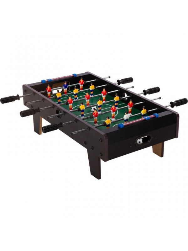 Mini stolný futbal s nožičkami 70 x 37 x 25 cm - čierny