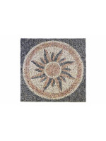 Mramorová mozaika - motív slnka obklady 120 x 120 cm